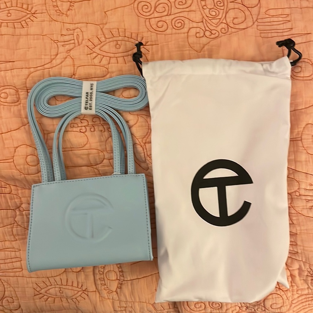 Brand new never used Telfar Pool blue comes with bag